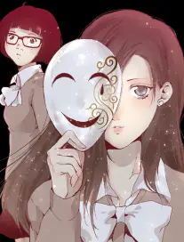 漫画孤高之人封面雪线与登山者等高线风格插画